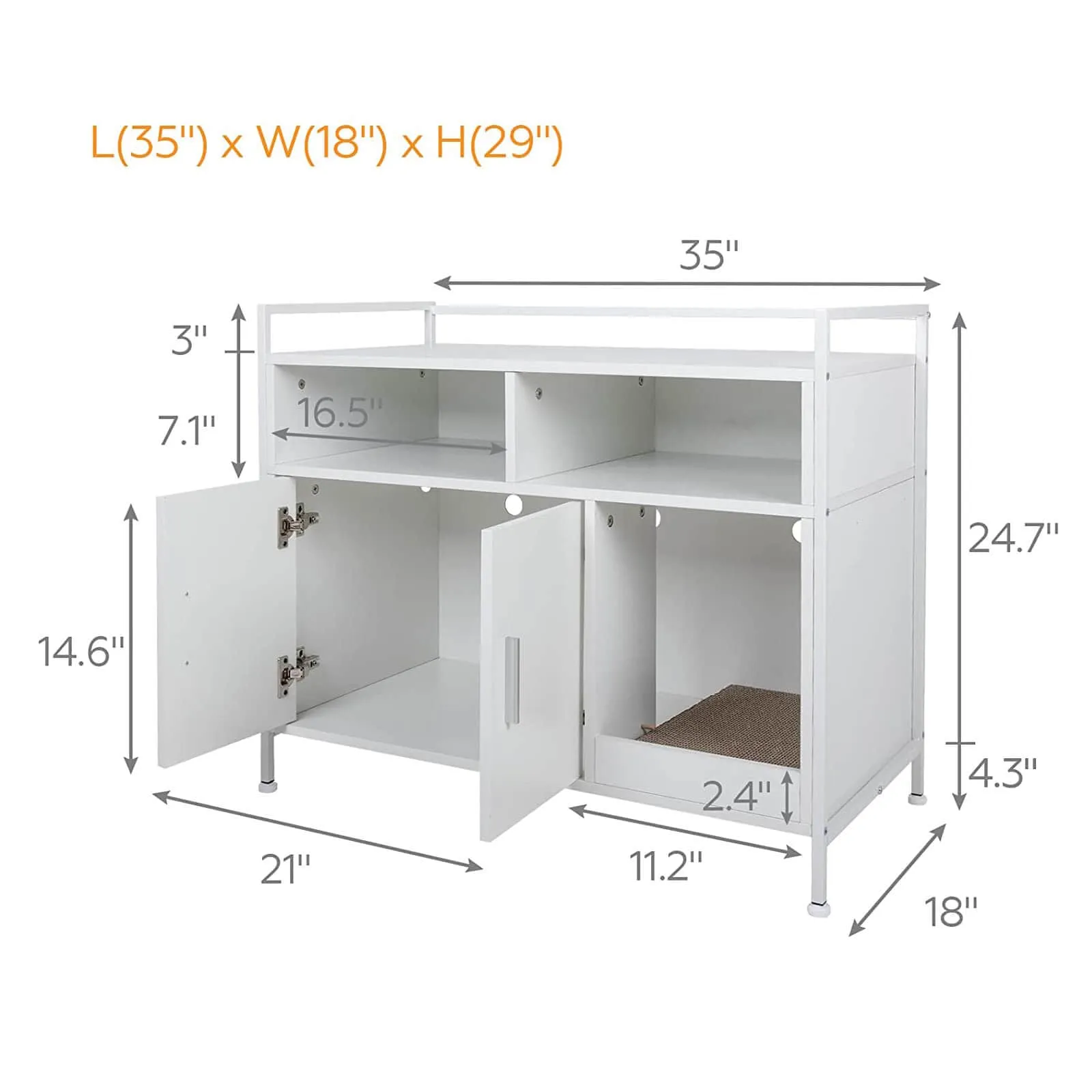 Cat Litter Box Storage Cabinet HW1193