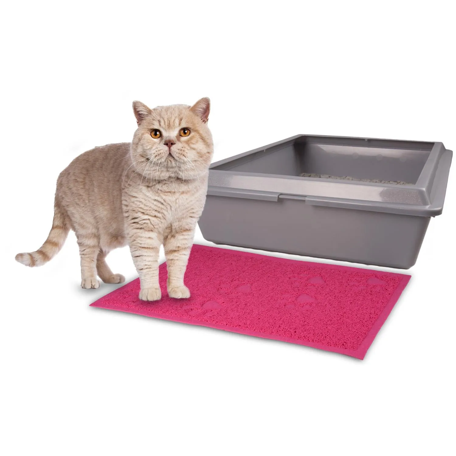 CAT LITTER TRAY MAT TUMBI MATTI FUCHSIA