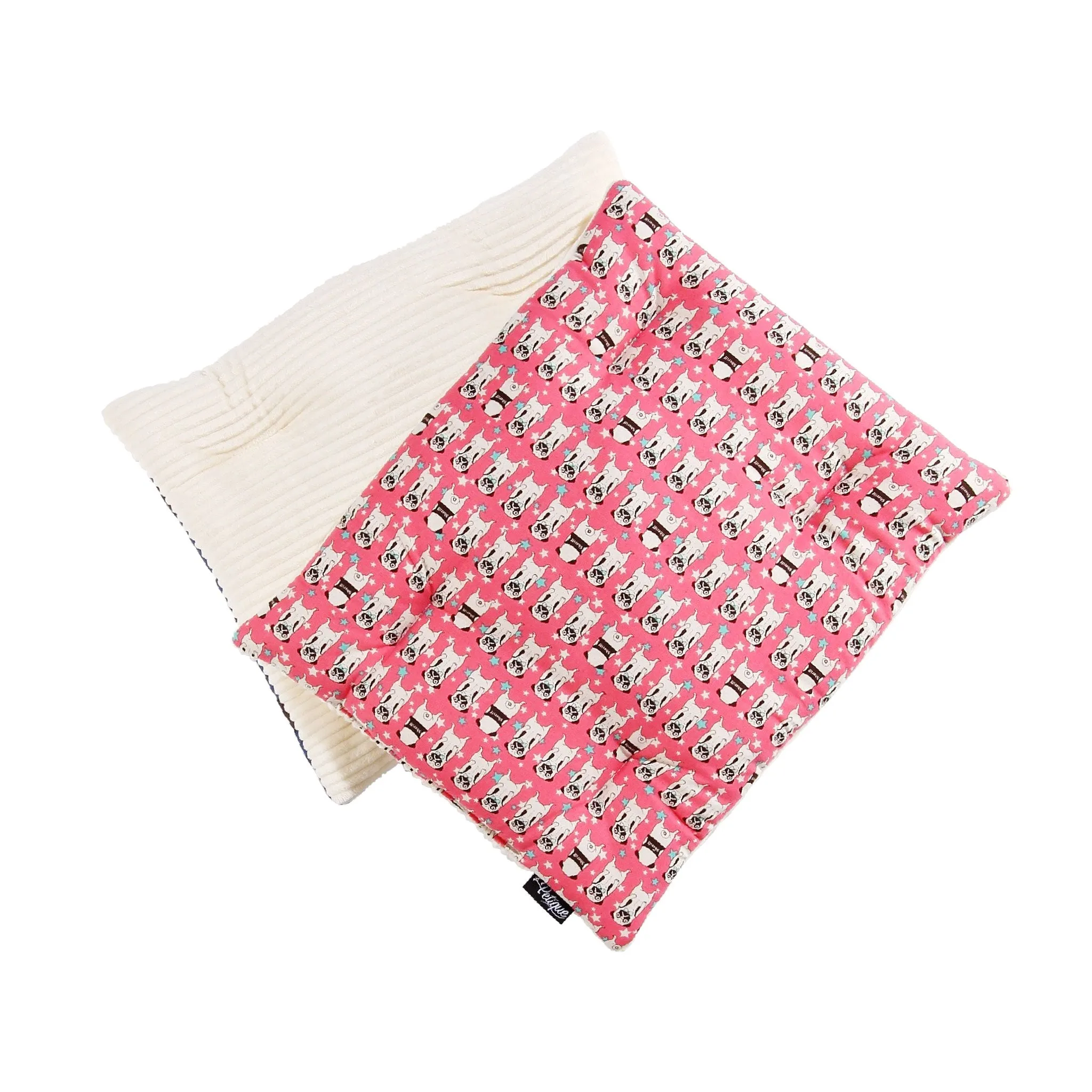 Comfy Mat Pet Bed: Breathable Cotton, Reversible & Cooling Side for Hot Days, Velvety Side for Cold Days, Angel Hair Fiber, Handmade Stitching, Perfect for Crates & Travel, for Small Animals
