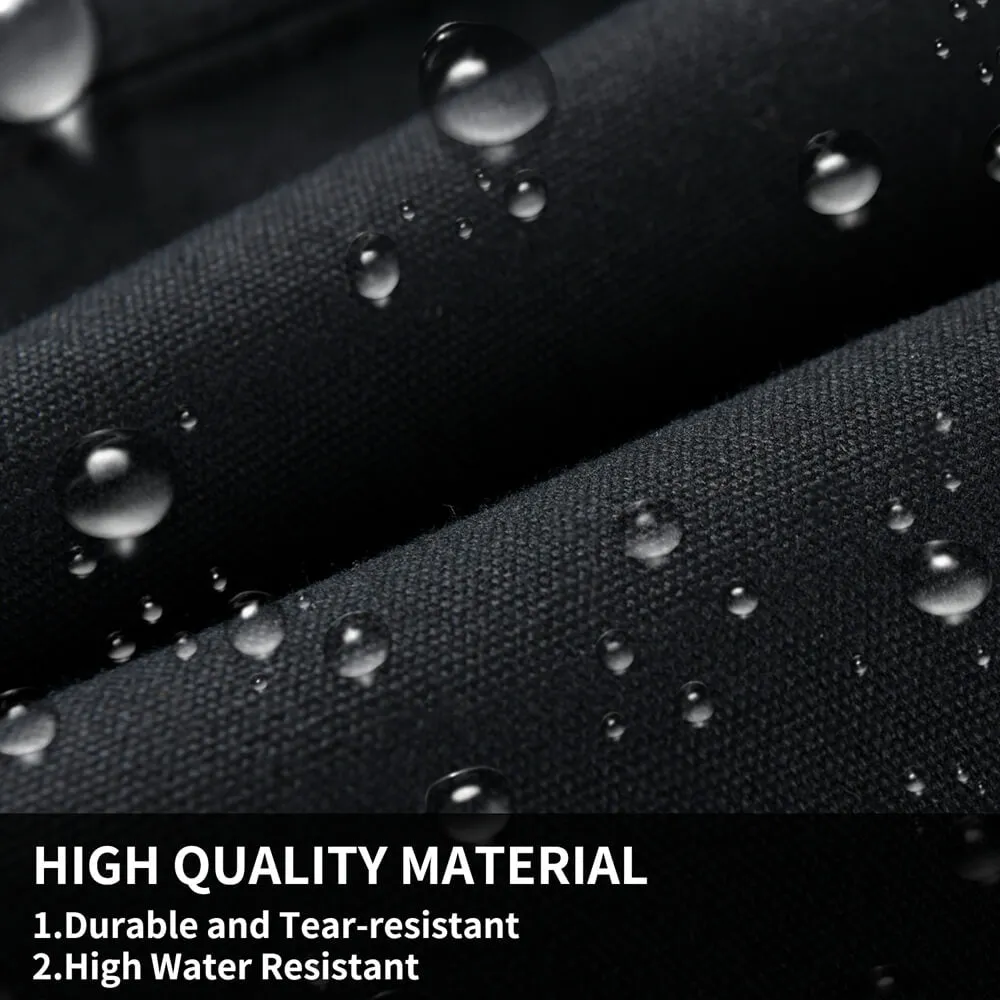 Coverado 2-Pack Canvas Front Car Seat Covers Universal Fit Auto Seat Protectors for Kids & Dogs