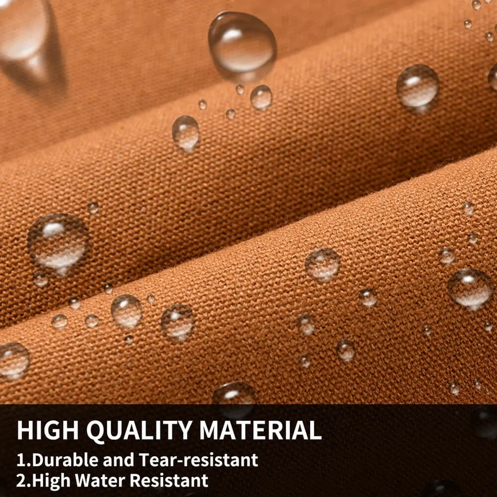 Coverado Canvas Front Rear Car Seat Covers Universal Fit Auto Seat Protectors for Kids & Dogs
