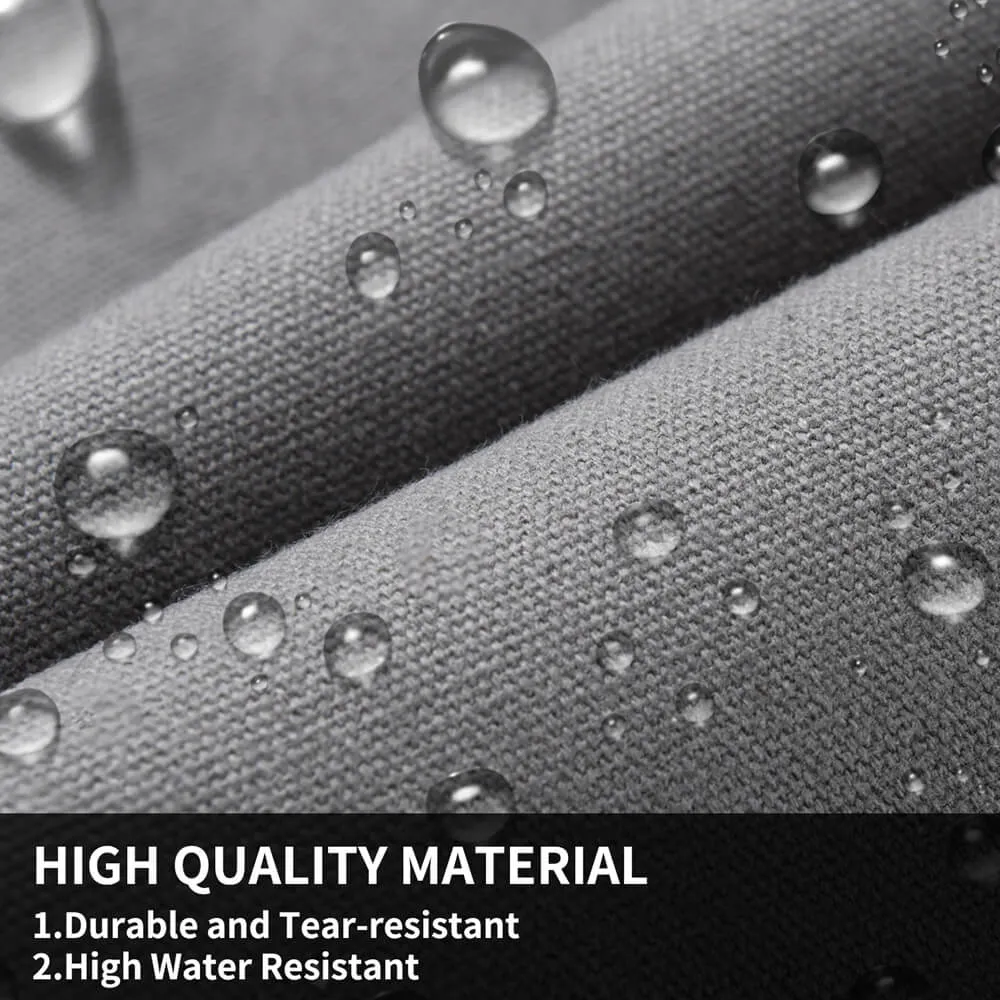Coverado Canvas Front Rear Car Seat Covers Universal Fit Auto Seat Protectors for Kids & Dogs