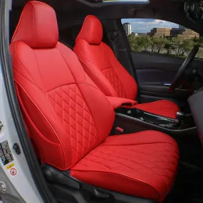 Custom Fit CHR Seat Covers for Select Toyota CHR 2018 2019 2020 2021 2022 2023 2024 Full Set - Leather  "INSTOCK"