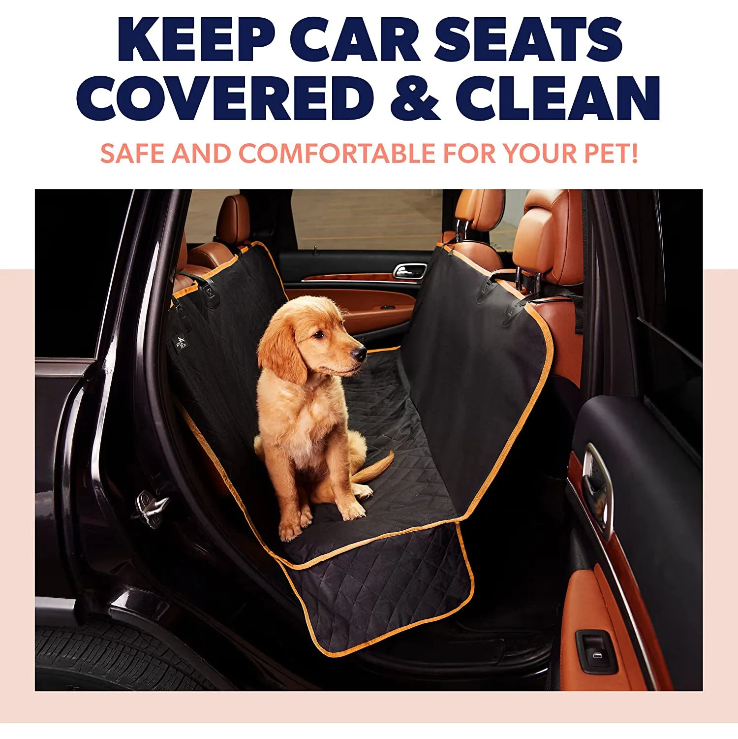 Dog Rear Seat Cover Protector Waterproof Anti-Scratch Anti-Slip Hammock
