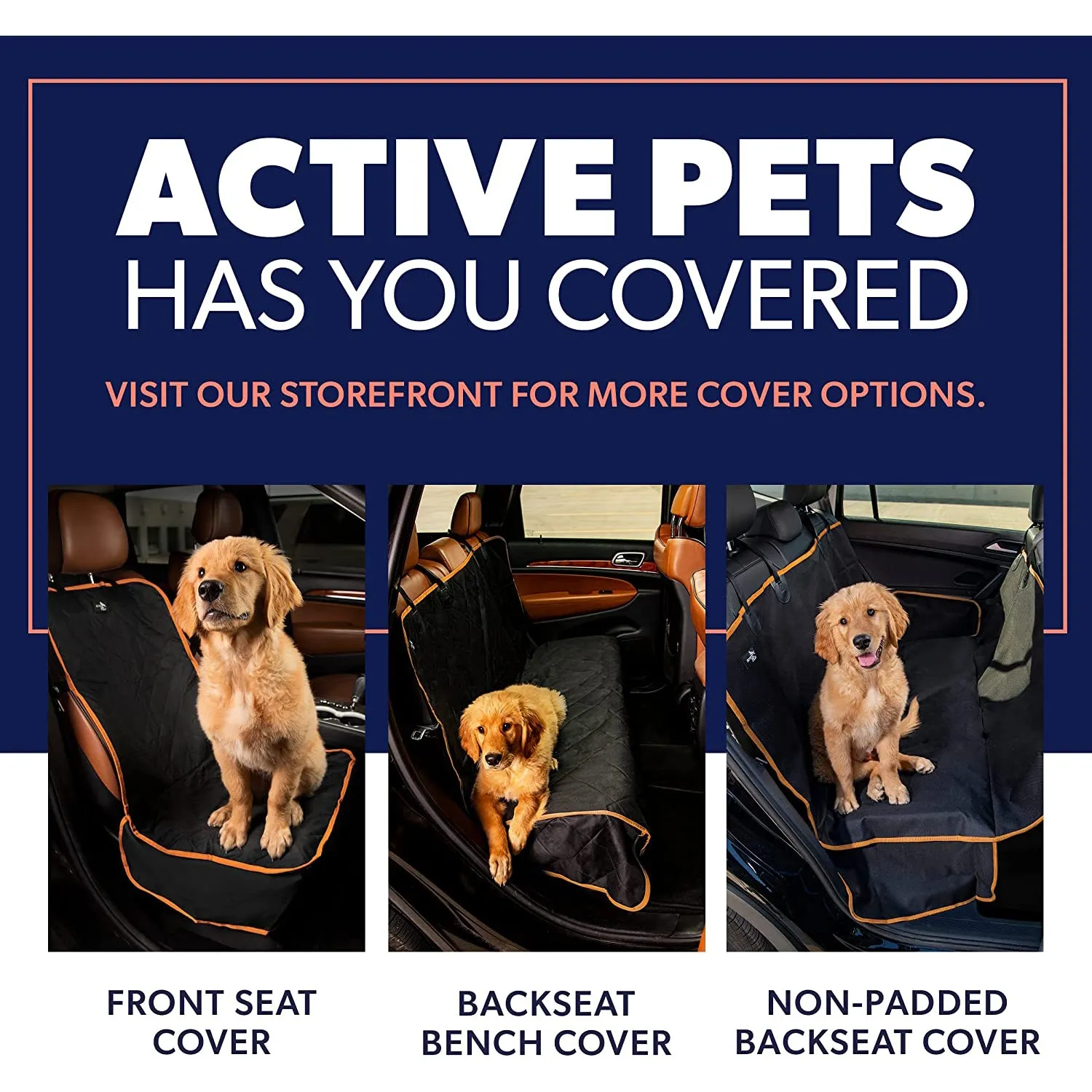 Dog Rear Seat Cover Protector Waterproof Anti-Scratch Anti-Slip Hammock