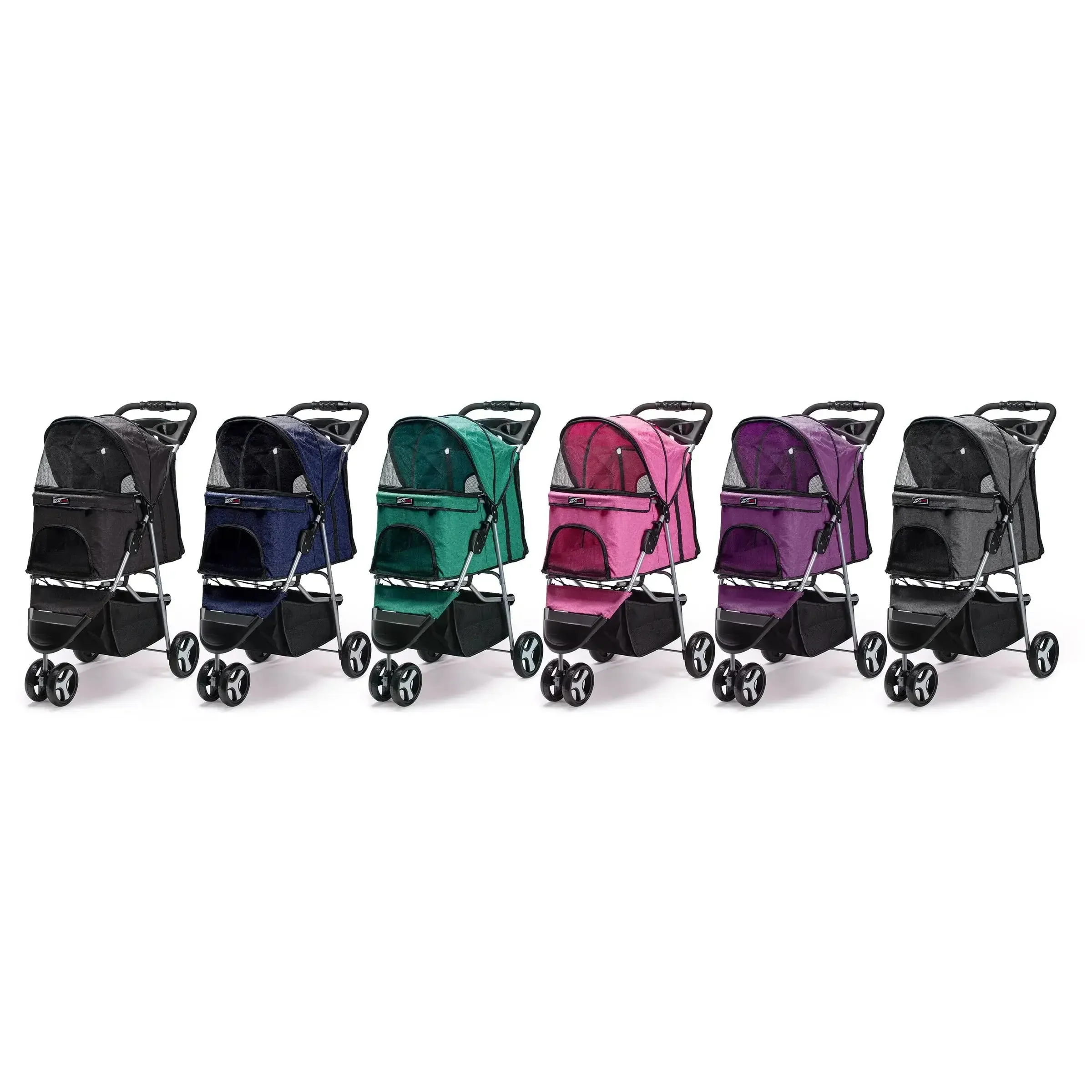 Dogline Blue Casual Stroller   Removable Cup Holder Dog Carrier