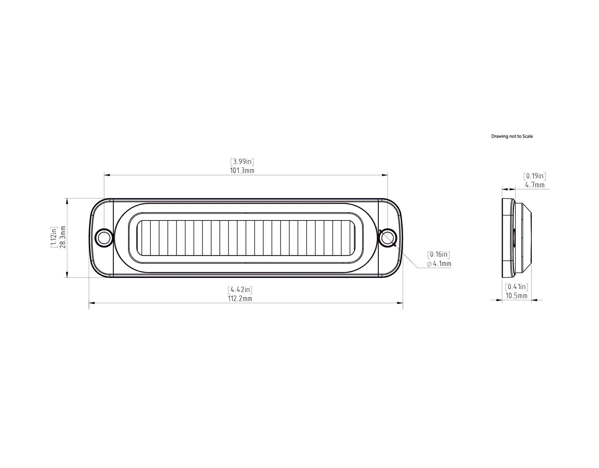 Dual LED Backup Lighting Kit with Flush Mount