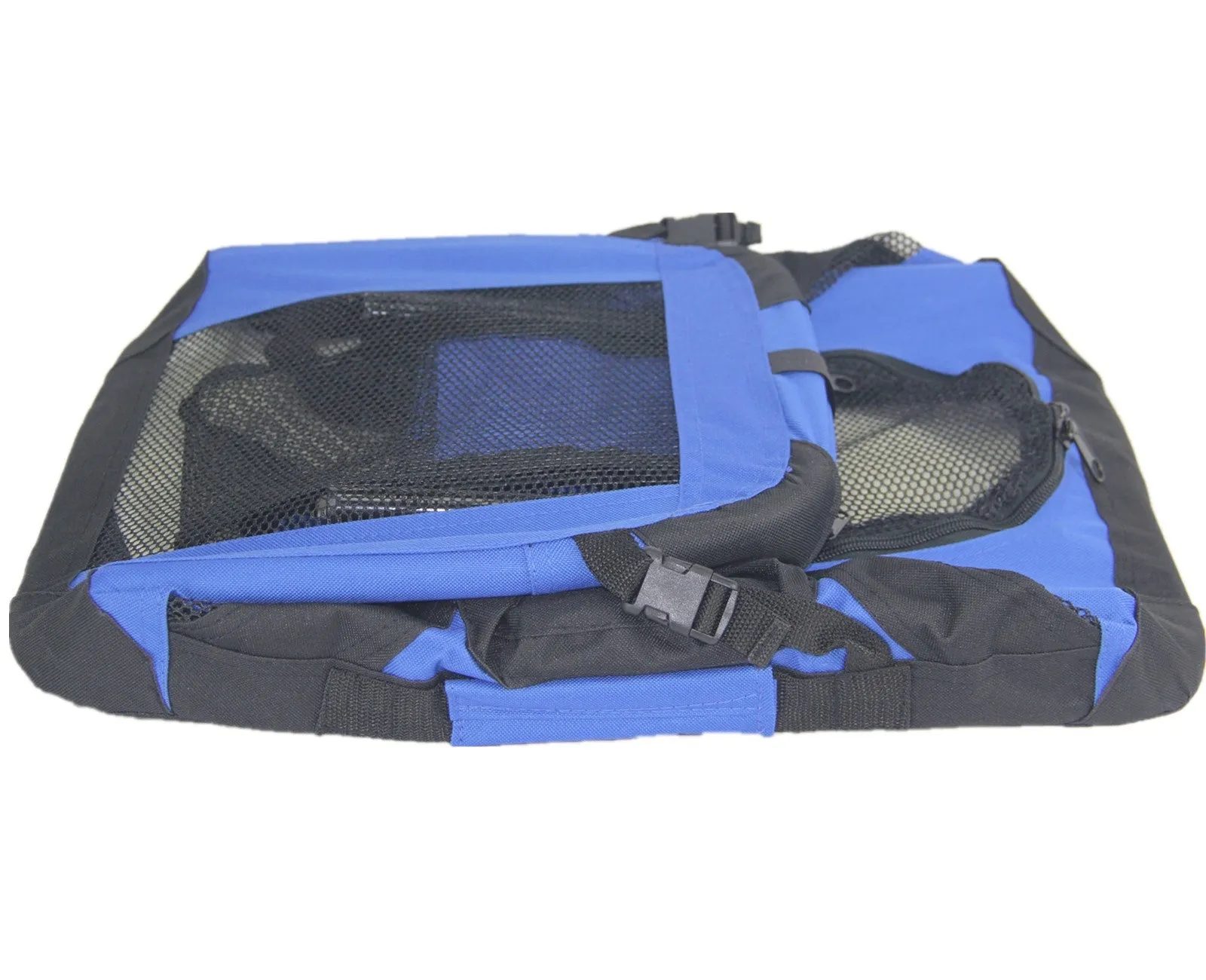 Durable XL Foldable Water-Resistant Soft Dog Crate - Blue