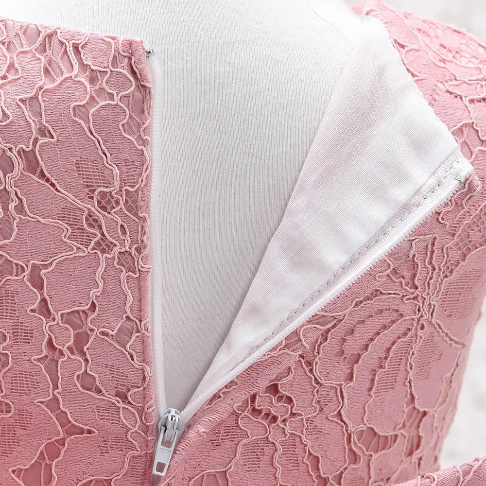 EA005 6 to 24 Month Elegant Soft Printing SleevelesAs Skirt Newborn Girl Baby Lace Princess Party Dress