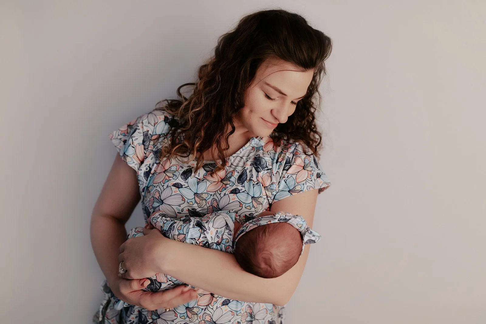 Flower Bloom Mommy Labor and Delivery/ Nursing Gown