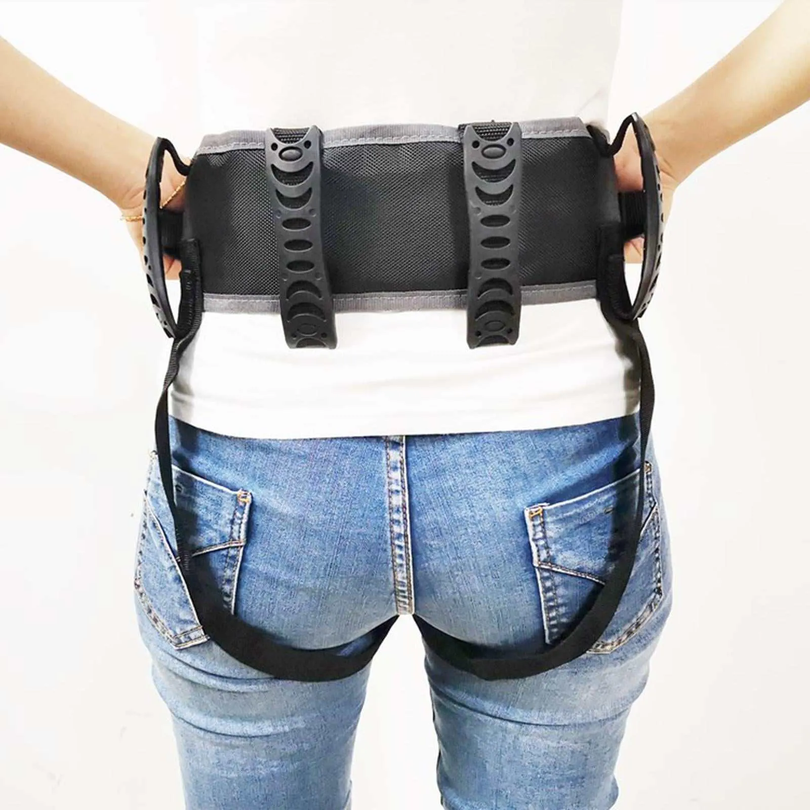 Gait Belt Transfer Belt W/ Handle Auxiliary  Standing Wheelchair Bed Lift Belt for Disabled Walk Gait Aid Move Equipment