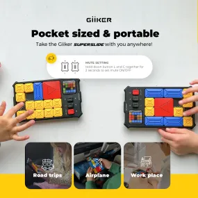GiiKER Super Slide Brain Games,500 Level IQ Puzzles,Handheld games Educational Toys,Perfect For Relaxing Stress Relief,Leisure Travel Fun Toys, A Gift For Kids At All Ages.