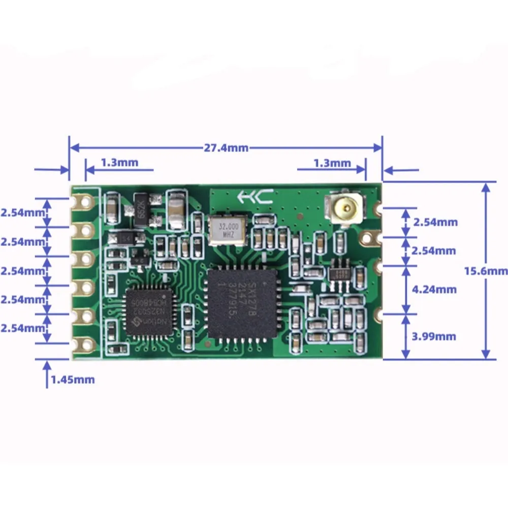 HC-14 wireless module LoRa serial communication 433MHz transmission and reception 3 km transmission distance