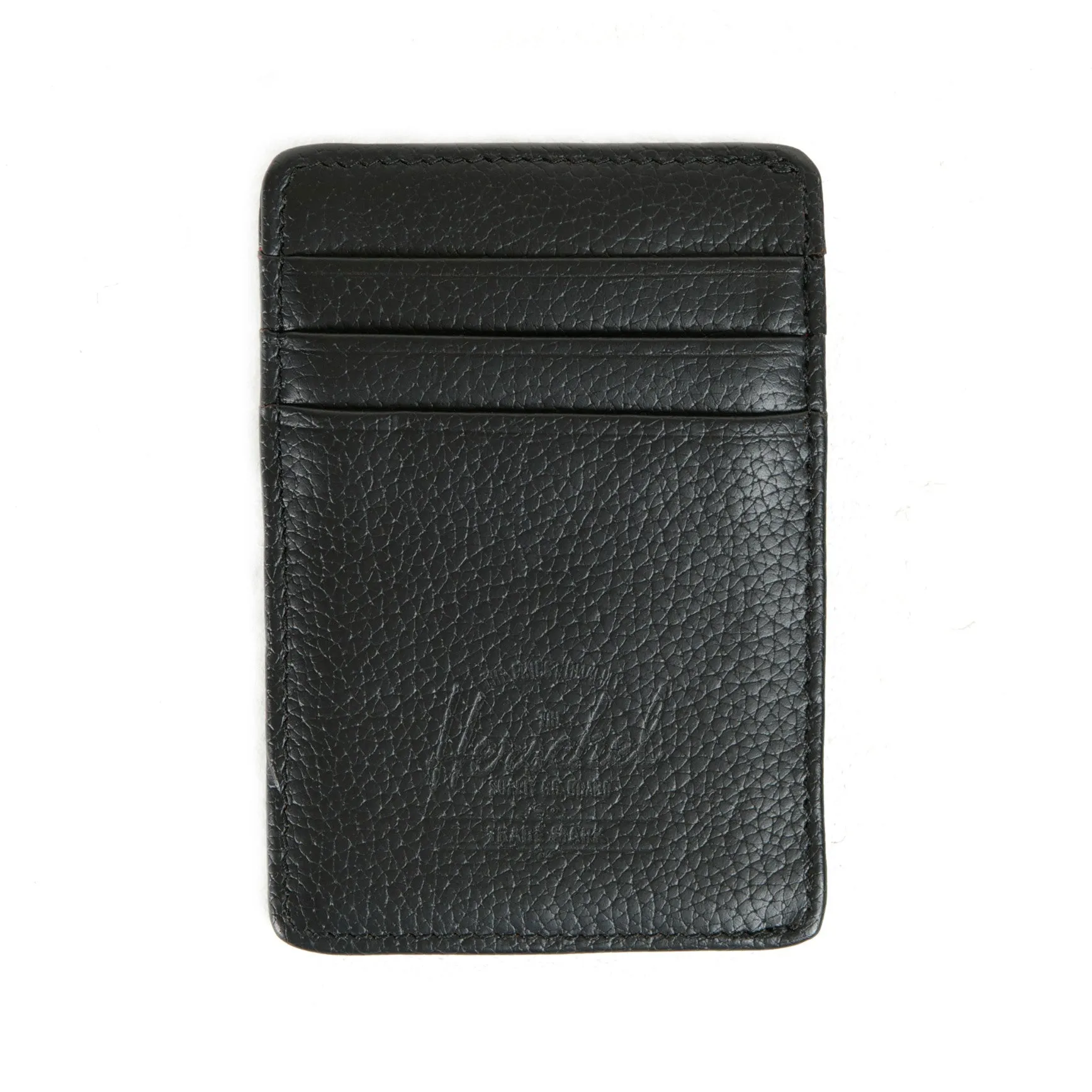 Herschel Supply Raven Wallet - Black Leather