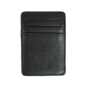 Herschel Supply Raven Wallet - Black Leather