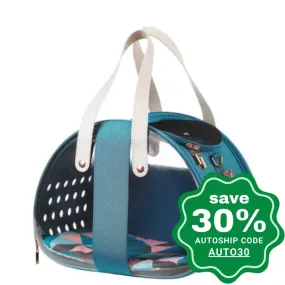 Ibiyaya - The Bubble Hotel Semi-transparentPet Carrier - Turquoise
