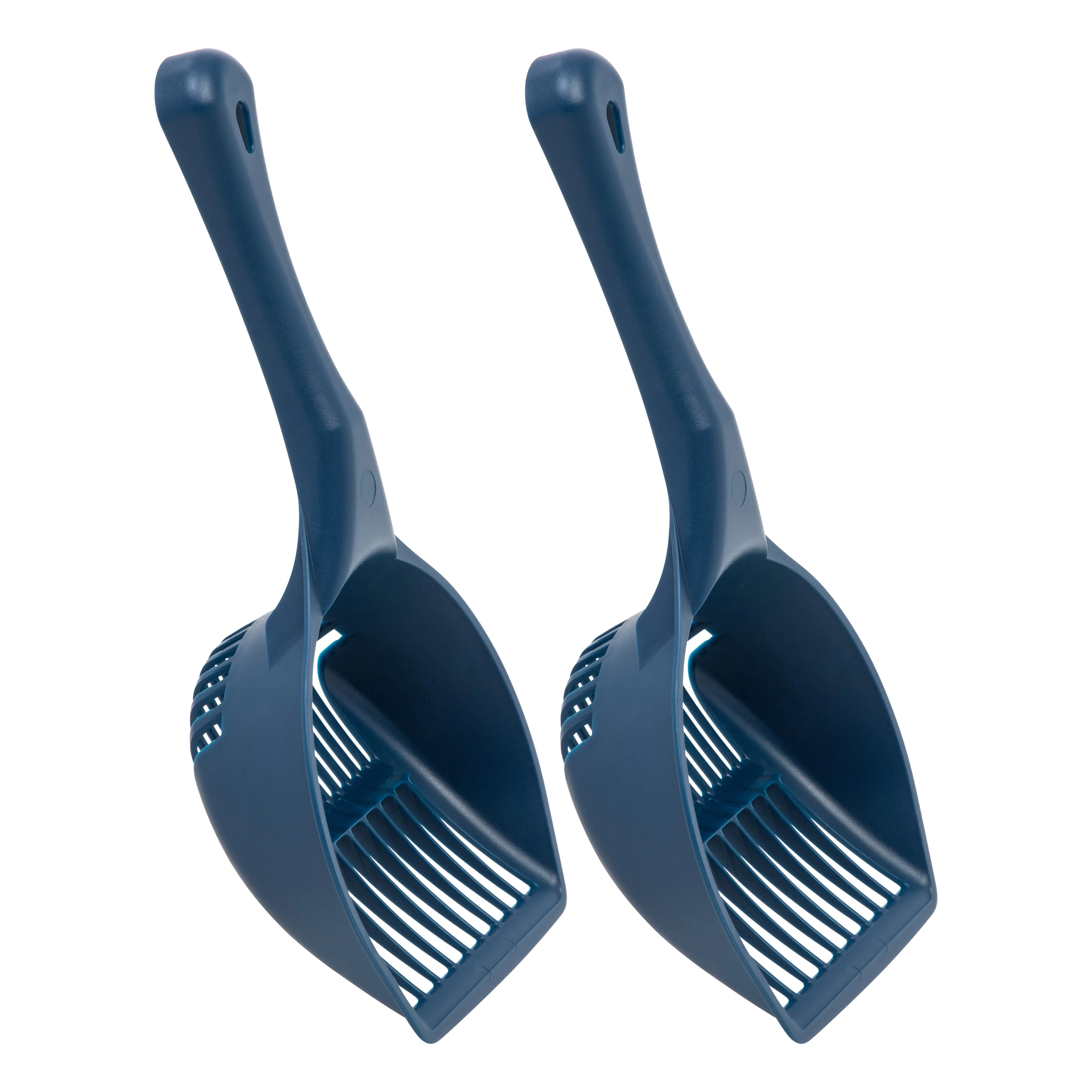 Jumbo Cat Litter Scoop, 2 Pack, Navy Blue