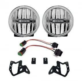 KC Hilites Gravity® LED G4 Fog Lights - Jeep JL/Gladiator - Sport-S-Altitude Bumper