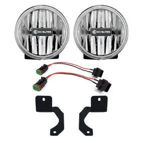 KC Hilites Gravity® LED G4 Fog Lights - Jeep JL/Gladiator - Steel Bumper