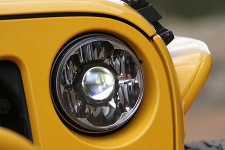 KC Hilites Gravity® LED Pro 7" Headlight DOT Pair Pack System - 2007-2018 Jeep JK