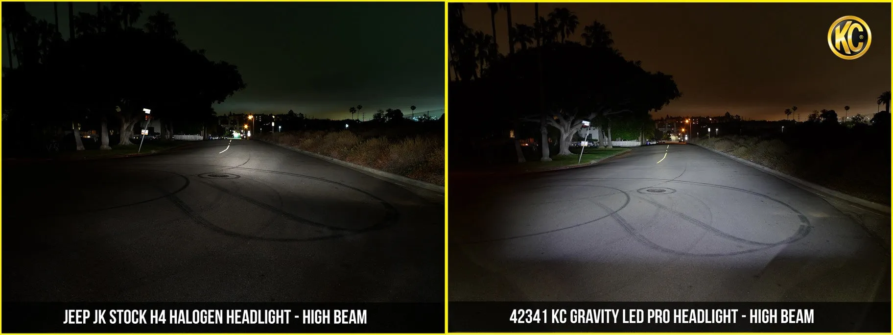 KC Hilites Gravity® LED Pro 7" Headlight DOT Pair Pack System - 2007-2018 Jeep JK
