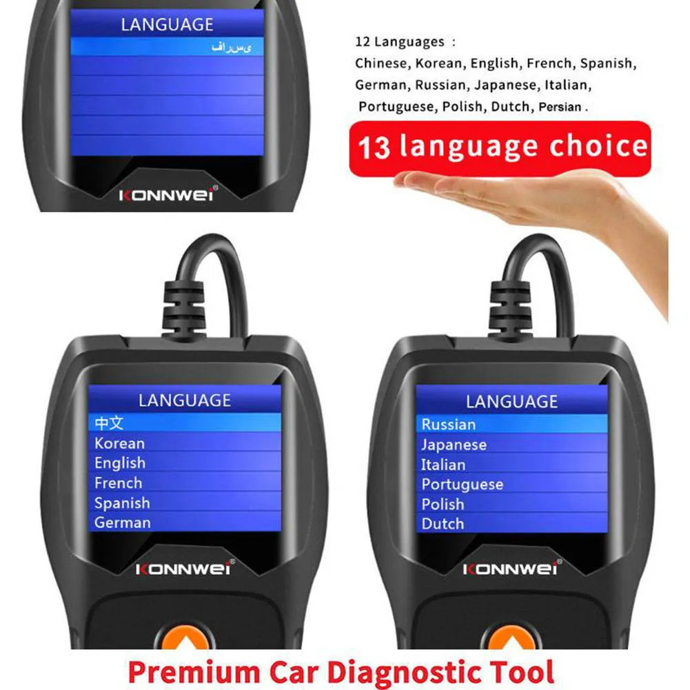 Kw600 Car Battery Tester 12v Battery Voltage Real-time Monitoring
