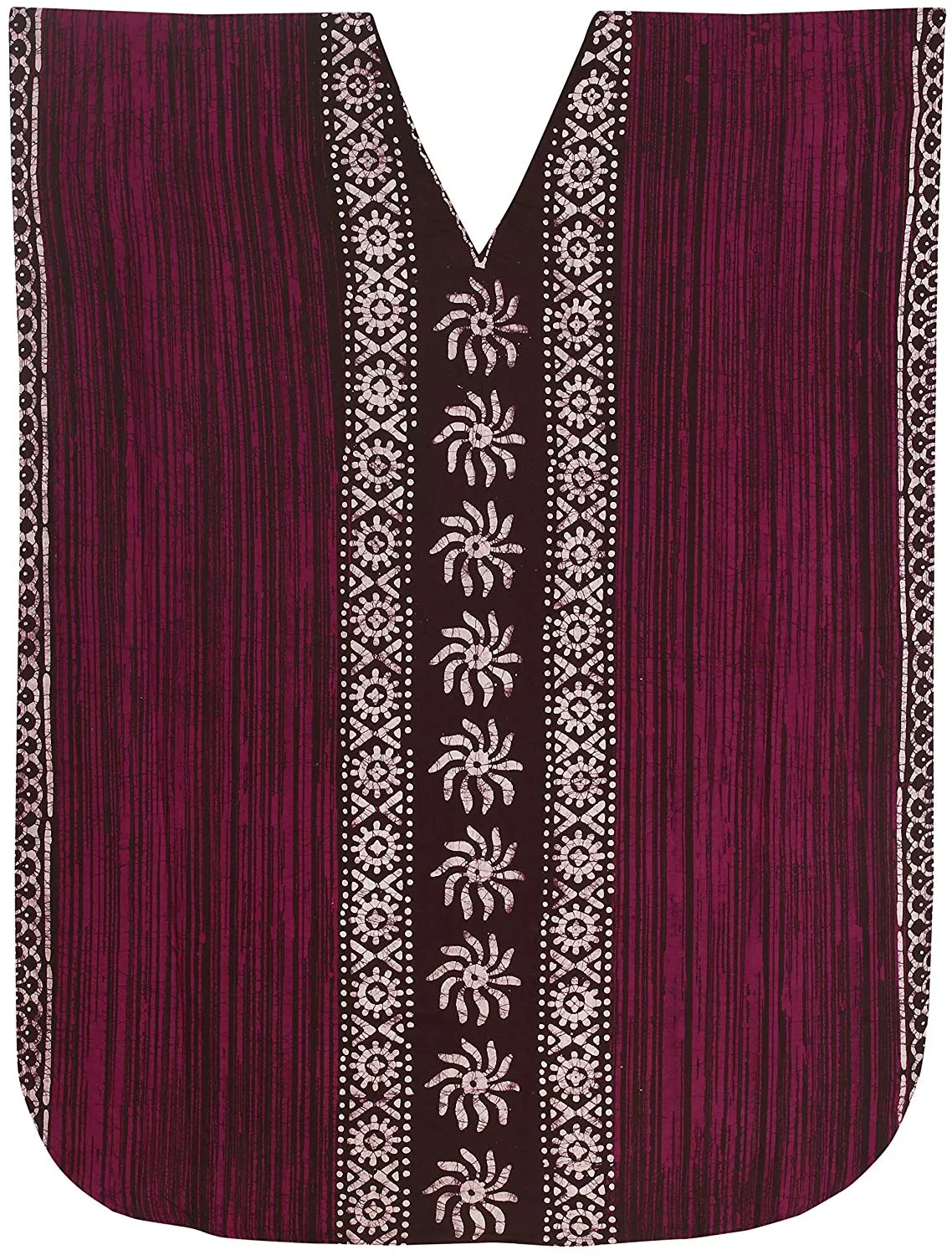 LA LEELA Women's Beachwear Swimsuit Cotton Batik Long Caftan Maxi Dress Bathrobe