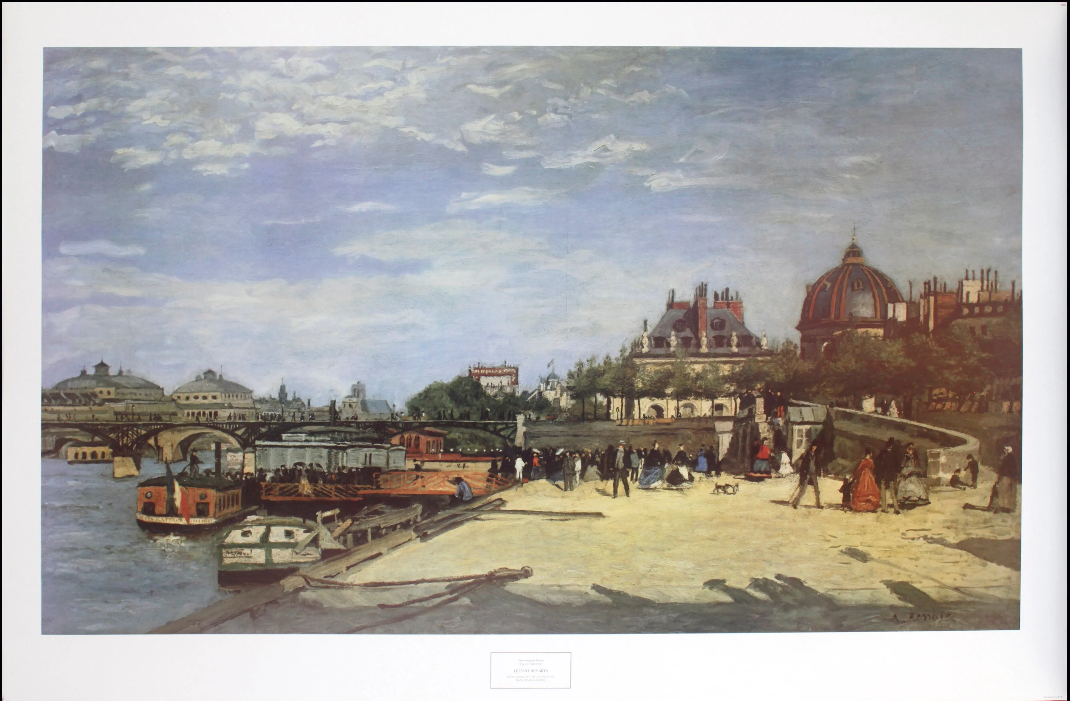 Le Pont Des Arts by Pierre-Auguste Renoir