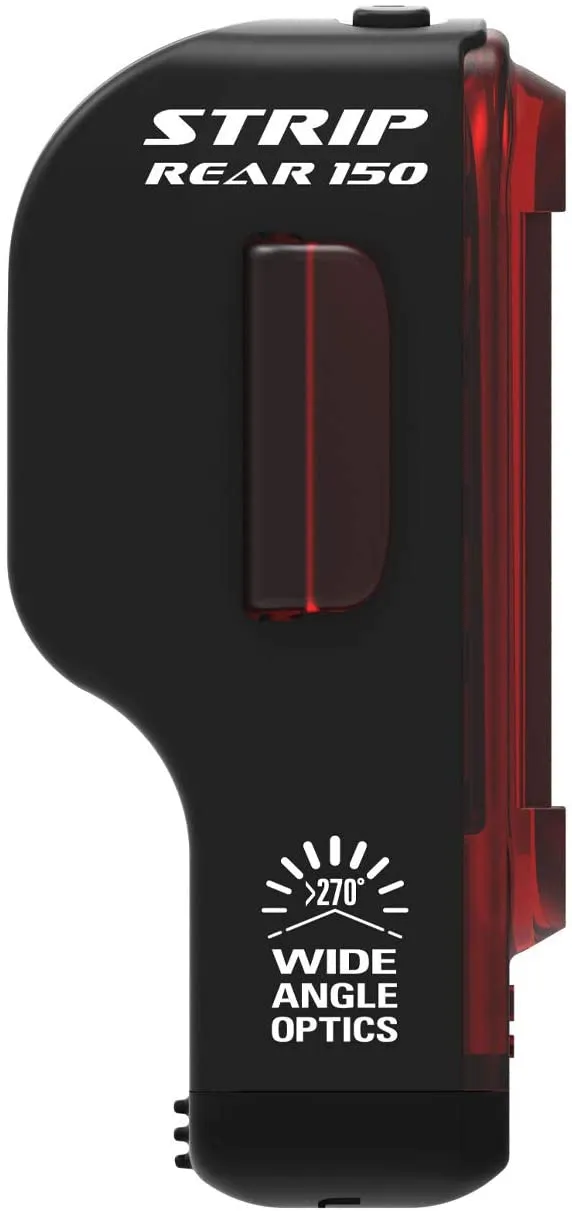 Lezyne Strip Drive 150 Lumens Rear Light, 5 LED Light, Wide Angle Optics Lens