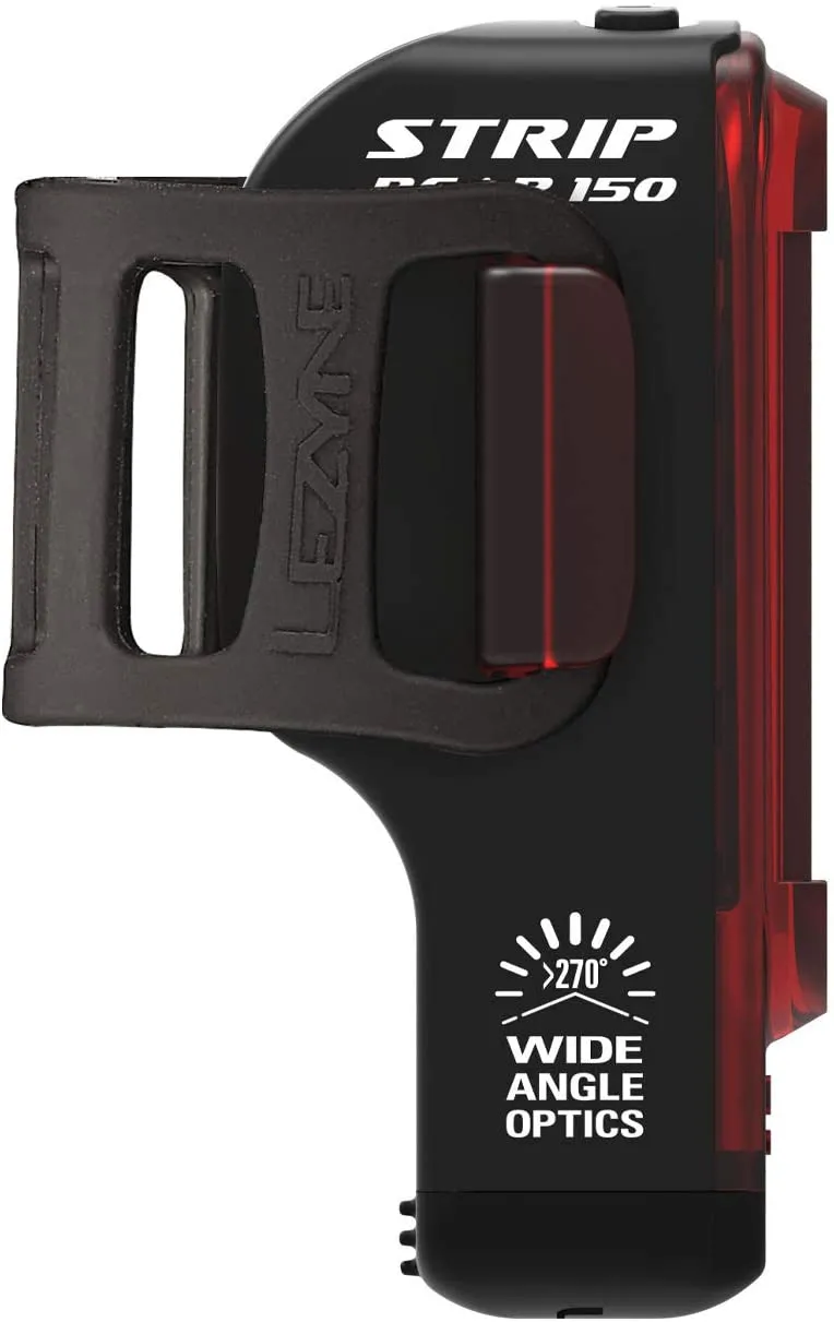 Lezyne Strip Drive 150 Lumens Rear Light, 5 LED Light, Wide Angle Optics Lens