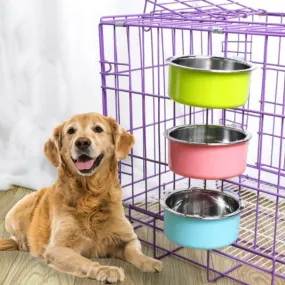 Mess-Free Feeding: Hanging Dog Bowl for Crates!