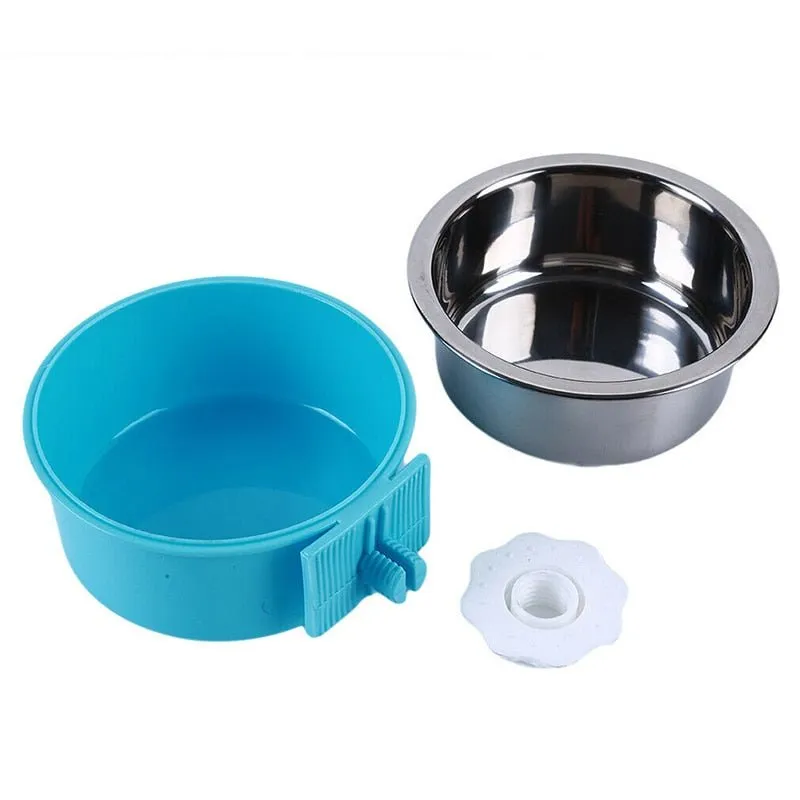 Mess-Free Feeding: Hanging Dog Bowl for Crates!