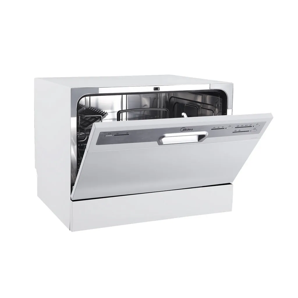 Midea MDWS-3607 Compact Mini Dishwasher with Self Cleaning Filter System 6L