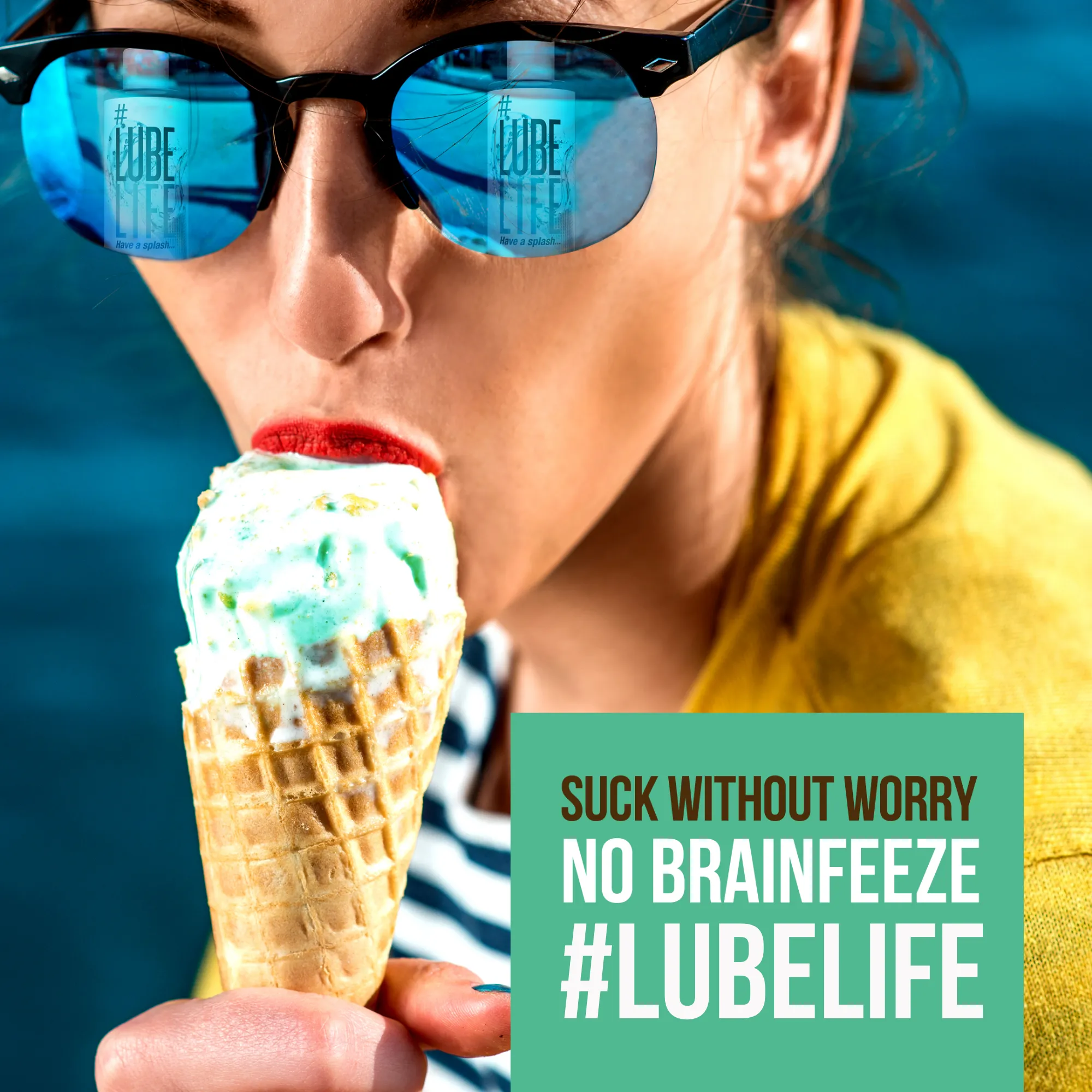 Mint Chocolate Chip Flavored Lubricant Sample