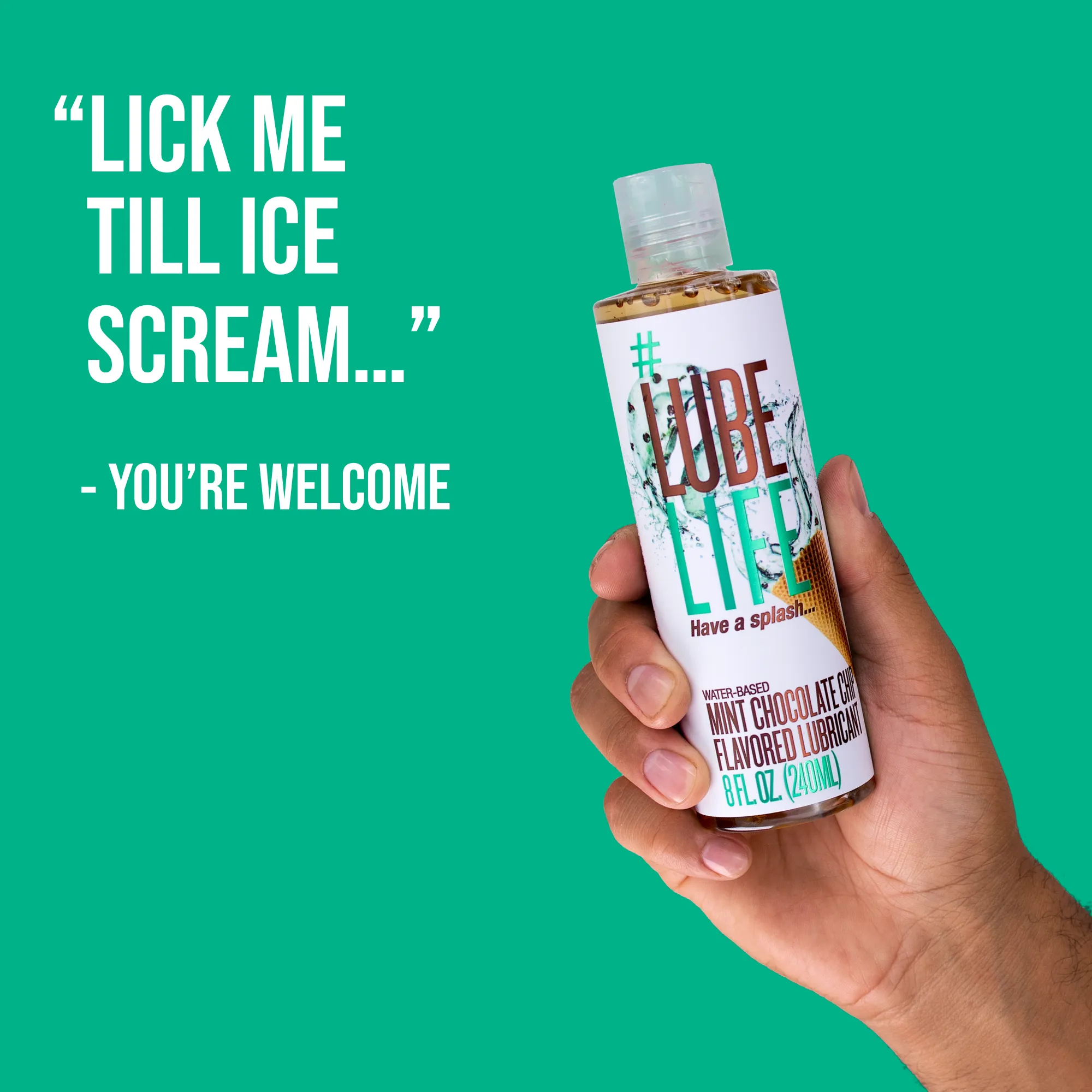 Mint Chocolate Chip Flavored Lubricant Sample