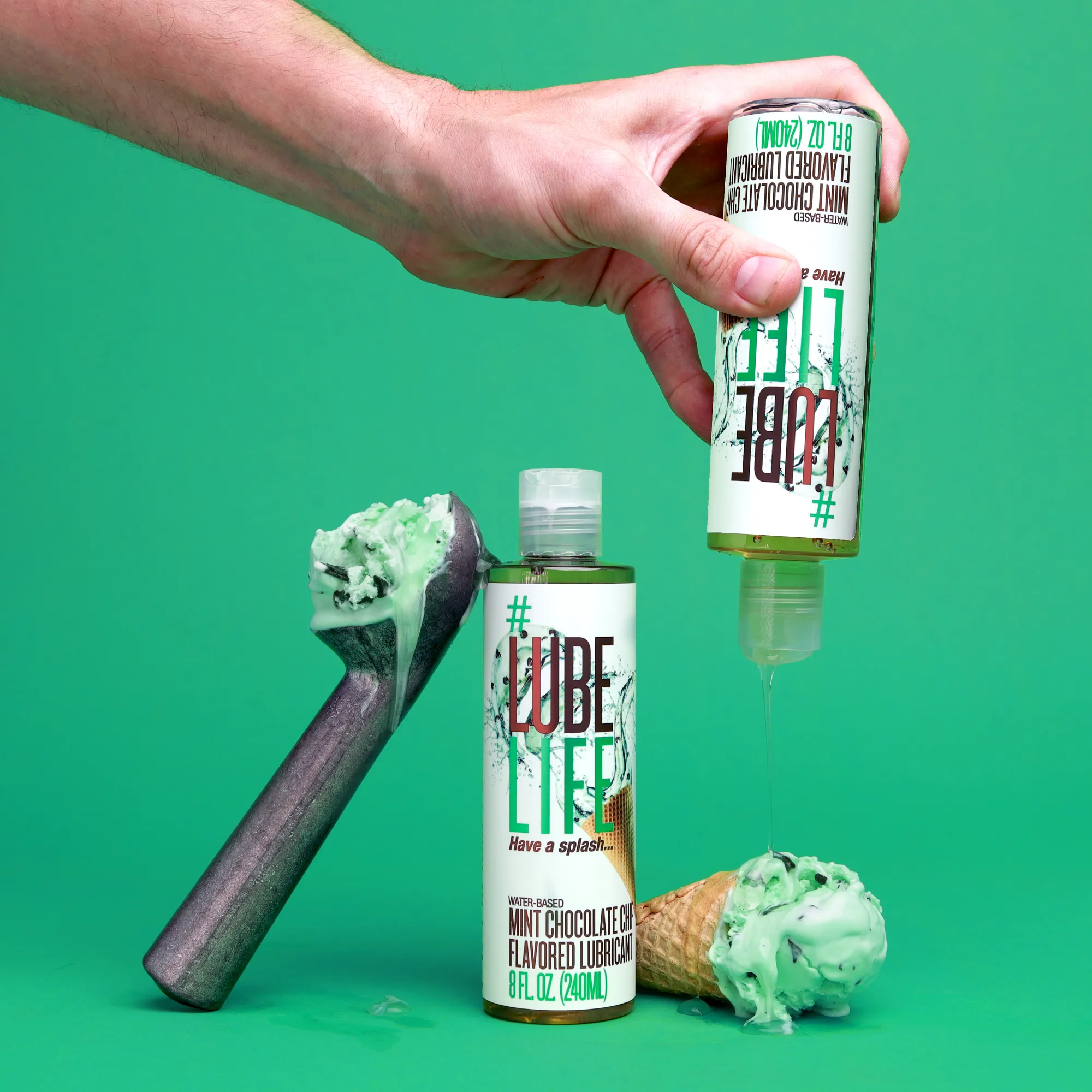 Mint Chocolate Chip Flavored Lubricant Sample
