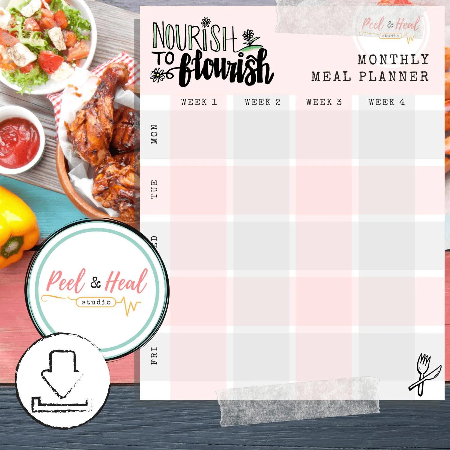 Monthly Meal Plan Worksheet