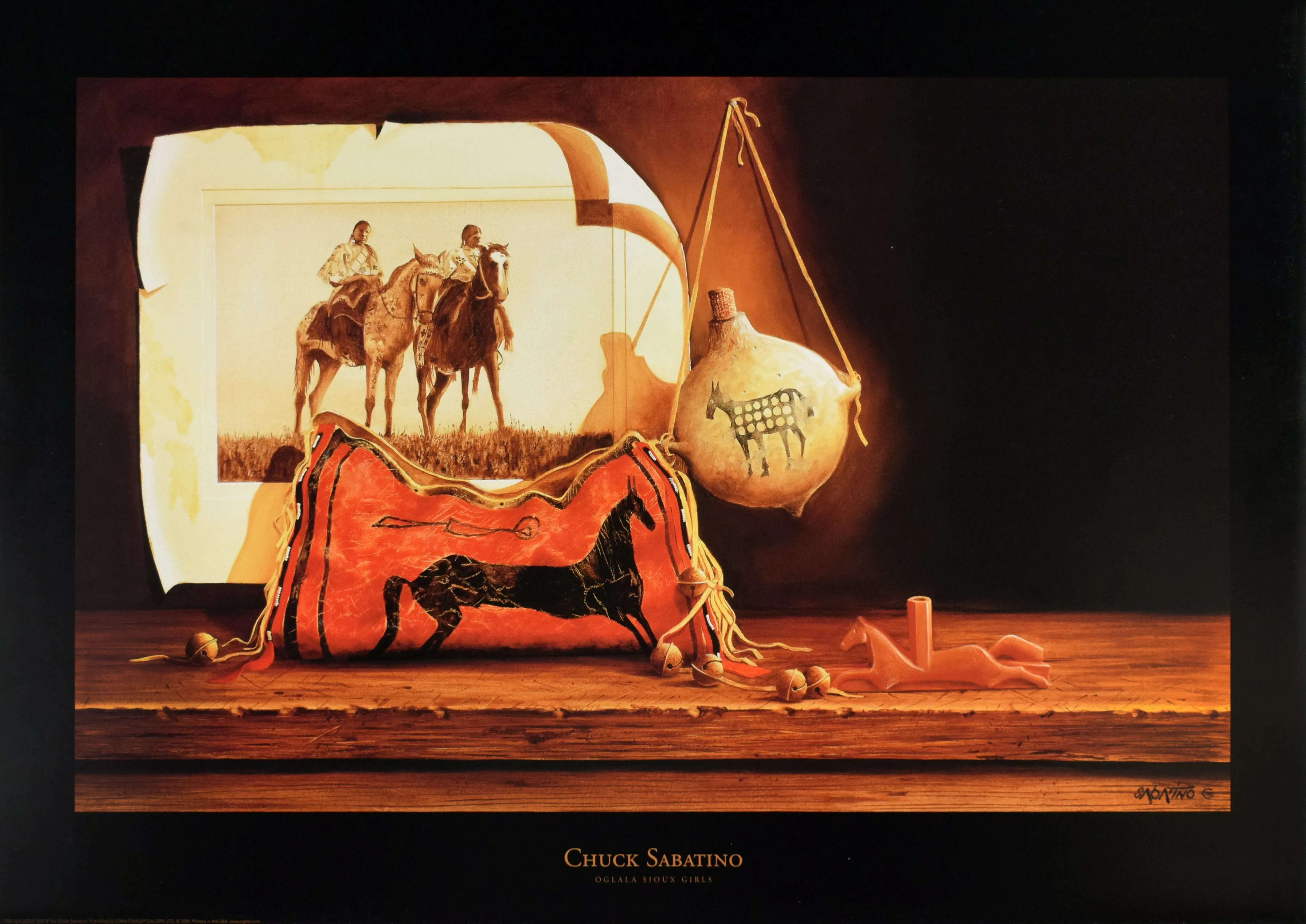 Oglala Sioux Girls by Chuck Sabatino