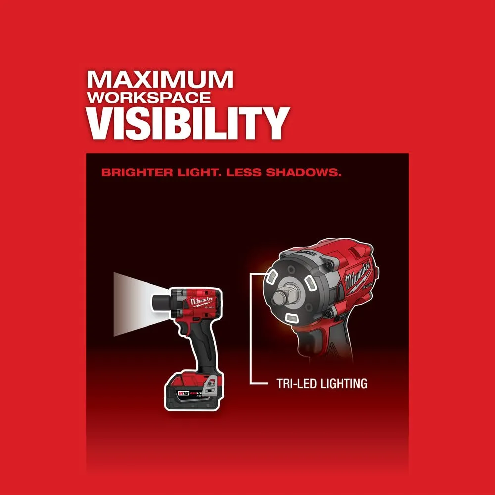 Open Box -  Milwaukee M18 FUEL GEN-3 18-Volt Lithium-Ion Brushless Cordless 1/2 in. Compact Impact Wrench with Friction Ring (Tool-Only)