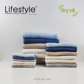 Organic Cotton Towels I Lifestyle by Canadian I (2pc.Bath)(2pc.Hand)(4pc.Face) #242