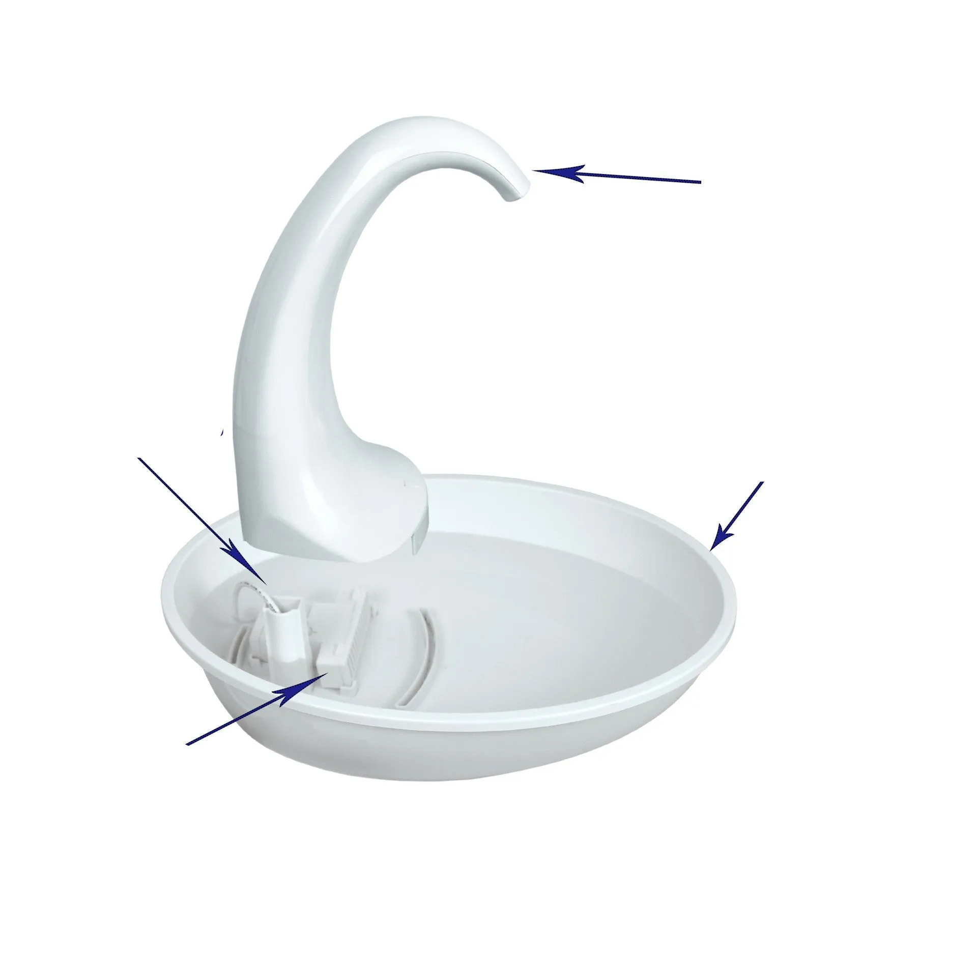 Pet Drinking Fountain Cat Feeding Water Flowing Fountain / Fuente de agua para mascotas Fuente de agua corriente para gatos