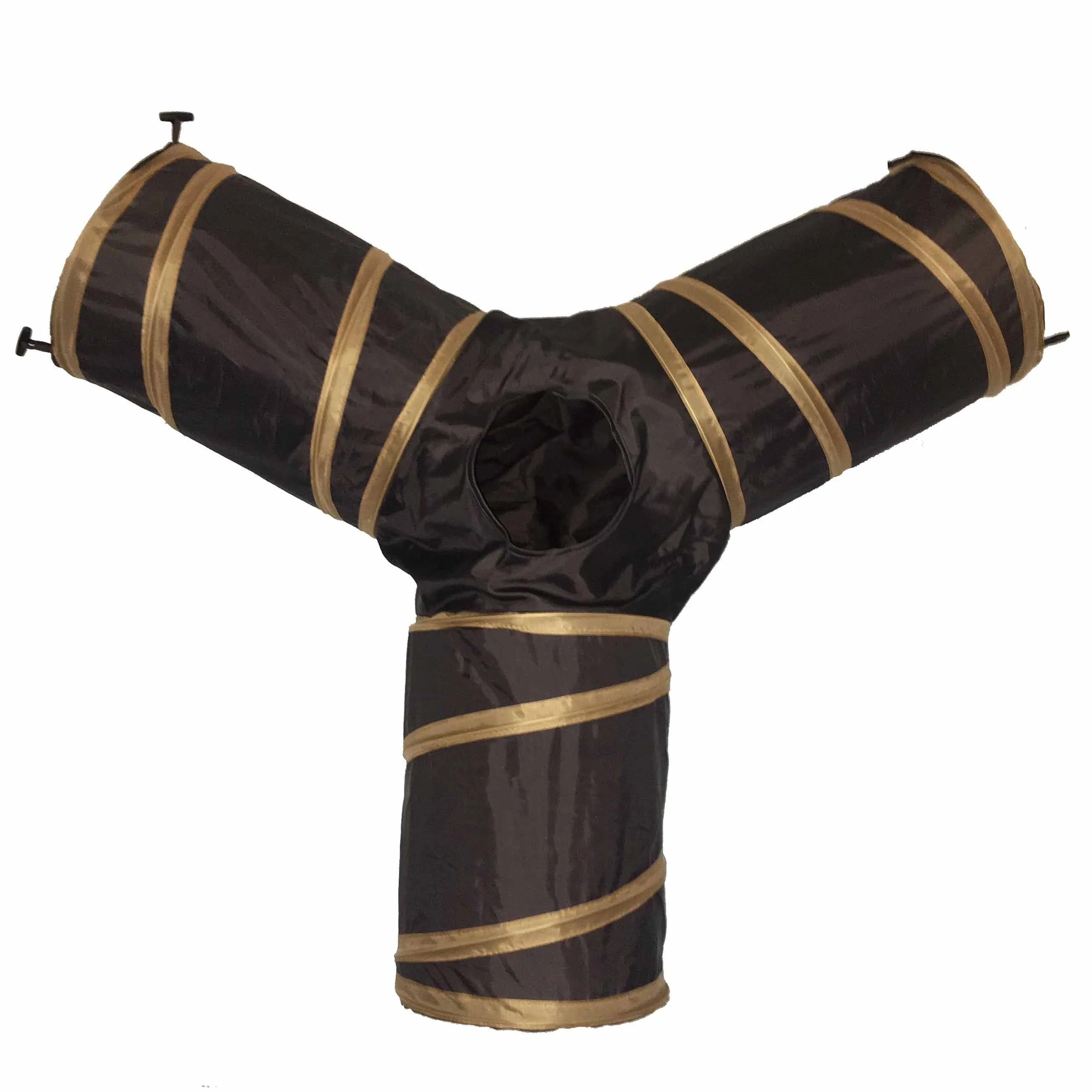 Pet Life ® 'Kitting-Go-Seek' Collapsible Folding Travel 3-way Kitty Cat Tunnel