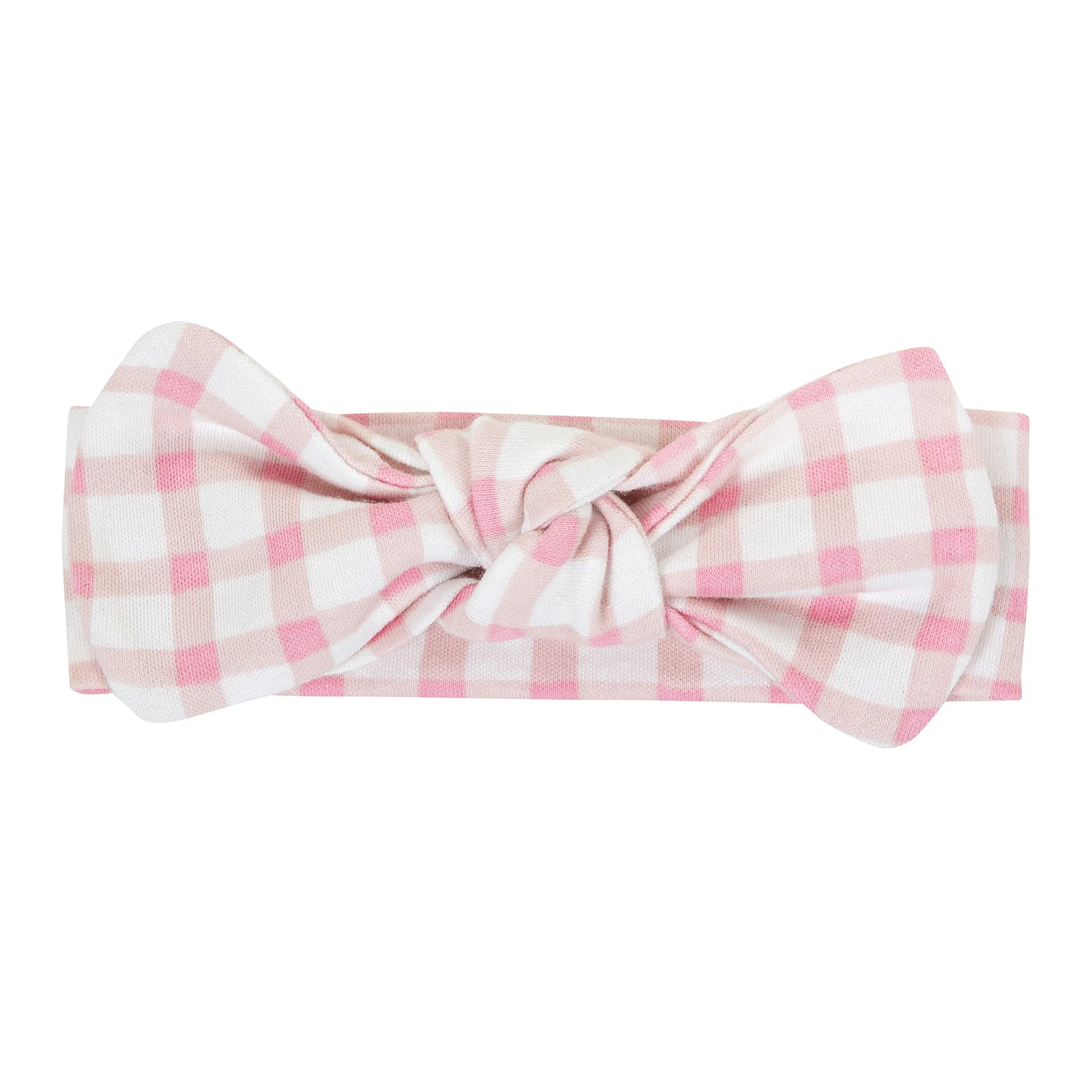 Pink Checks - Bubble Romper & Headband