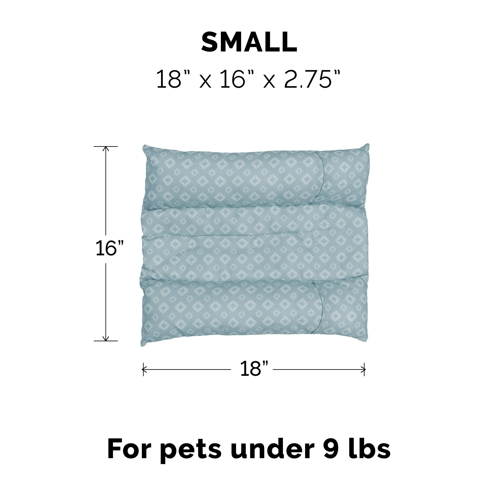 Plush Fur and Diamond Print Cuddle Loaf Bed