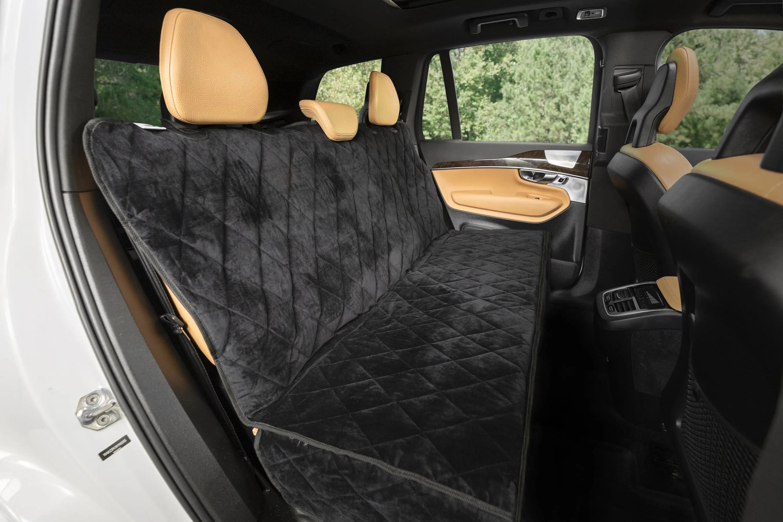 Plush Paws Luxury Velvet Rear Pet Seat Cover Without Hammock