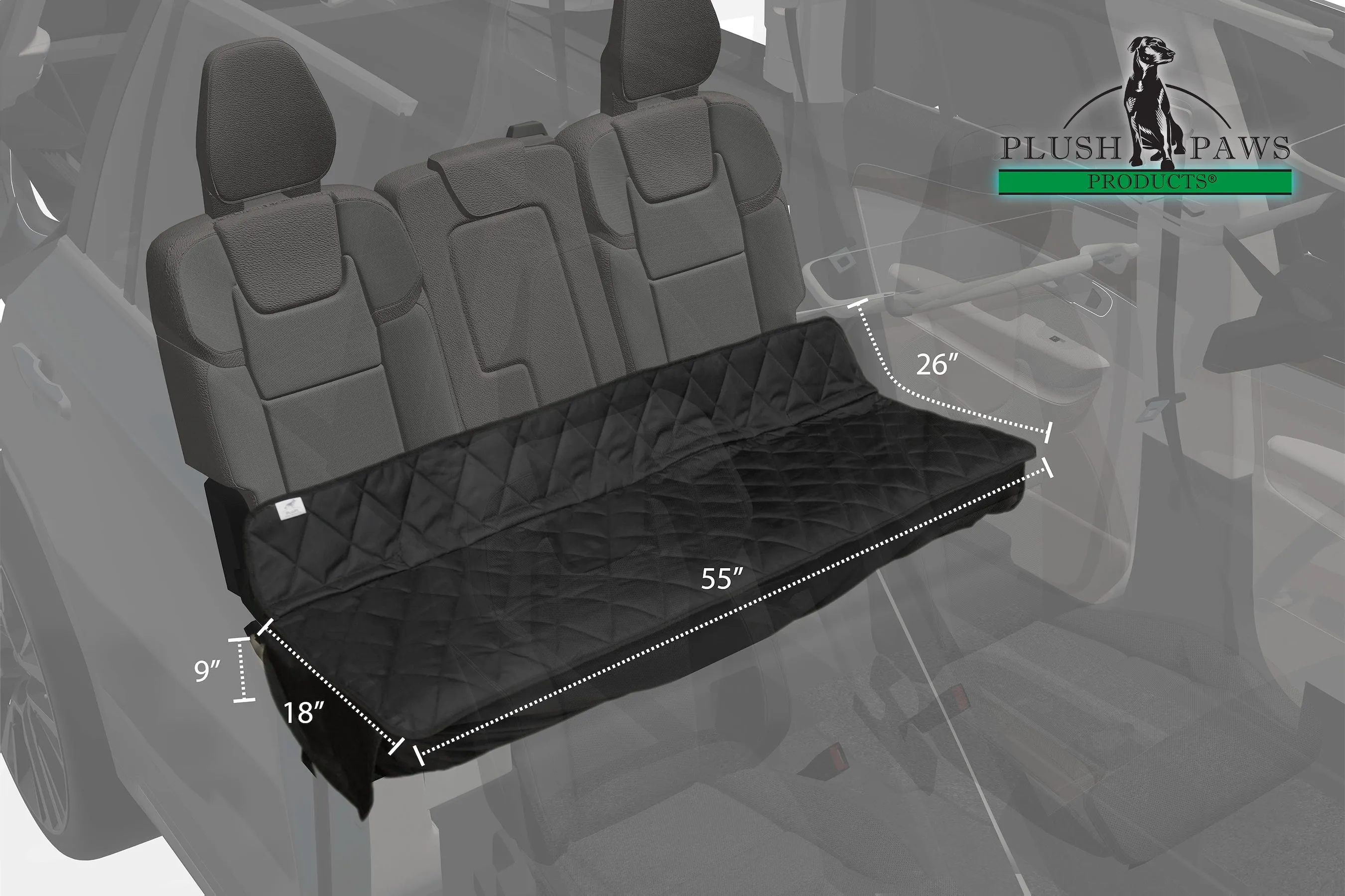 Plush Paws Premium Just Bench Seat Cover