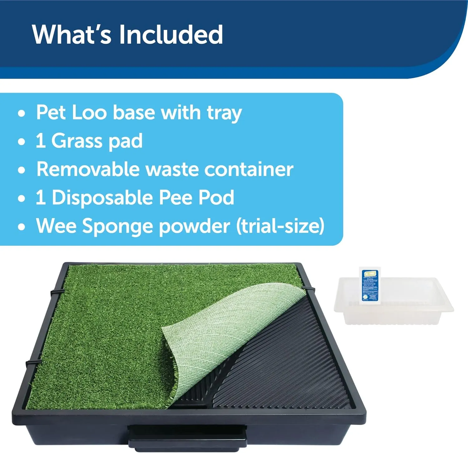Portable Dog Potty: Small, Grass Mat