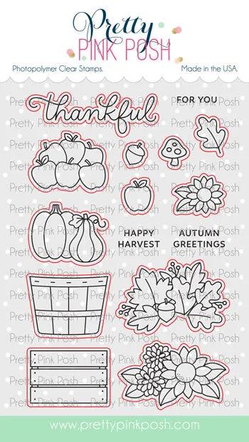 PRETTY PINK POSH:  Fall Harvest | Stamp & Die Bundle