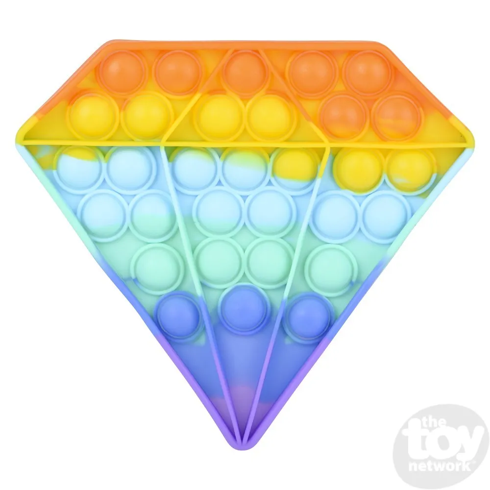 Rainbow Bubble Poppers 6-8.25" 6-8.25" Stress Reliever, Bubble Popping - Random Style Pick (1 Pcs)