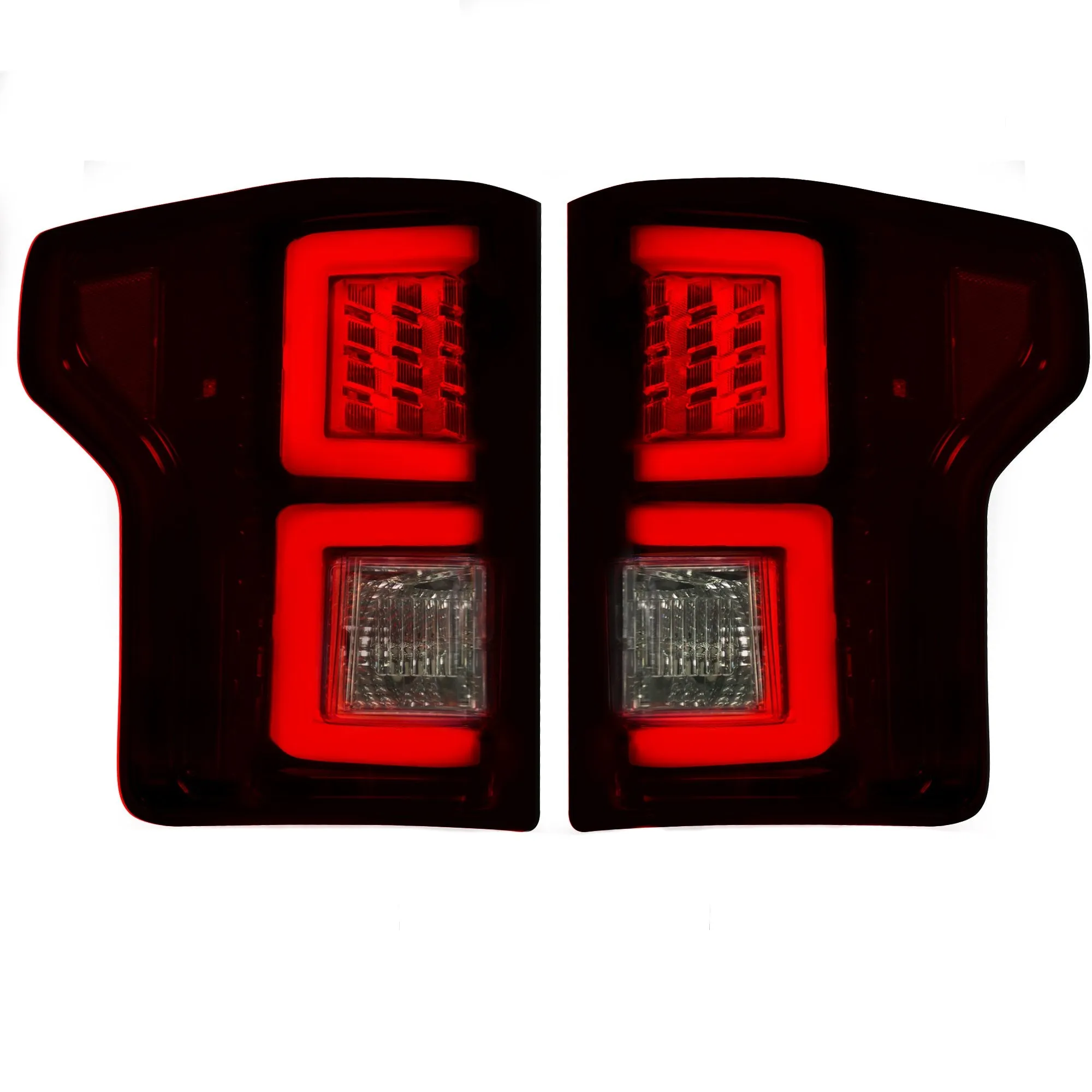 RECON - LED Tail Lights - Red/Smoked Lens - 2018-2020 F150